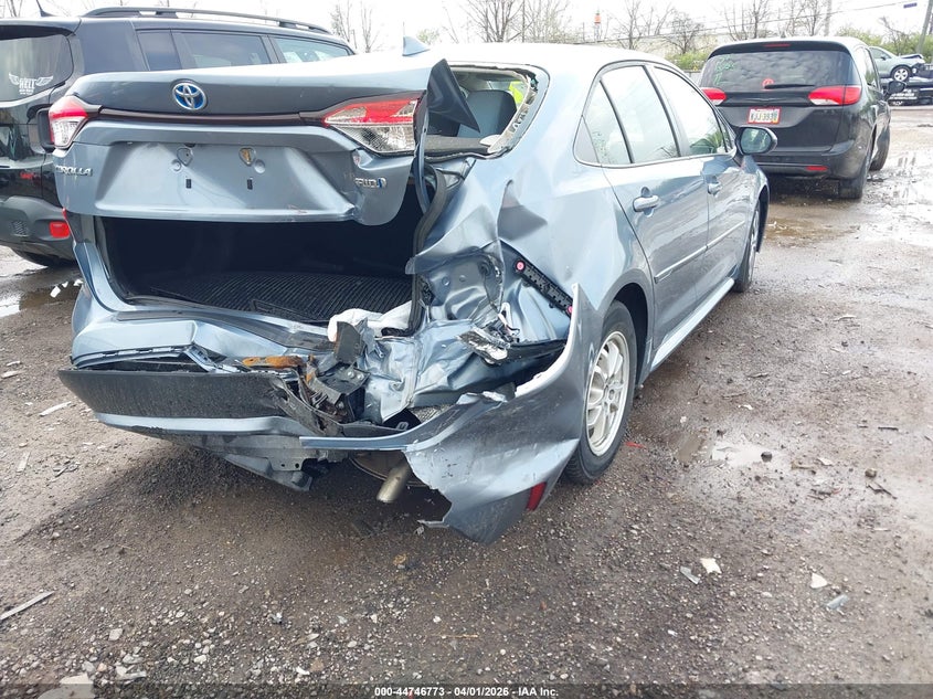 2021 Toyota Corolla VIN JTDEAMDE6MJ032855 IAAI salvage auction — REAR END, Wait Title, sold $4,300 on 2026-07-09 (photo 6)