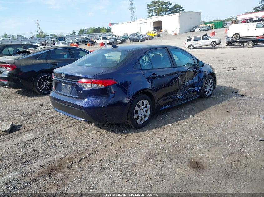 2022 Toyota Corolla VIN 5YFEPMAE1NP325496 IAAI salvage auction — RIGHT SIDE, Salvage (Georgia), sold $3,550 on 2026-07-08 (photo 4)