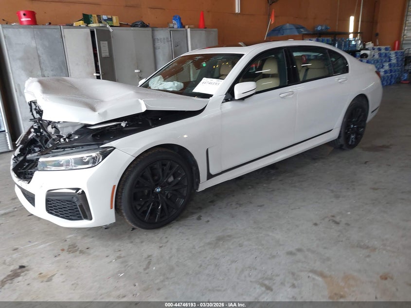 2022 BMW 7er VIN WBA7T2C03NCG89874 IAAI salvage auction — FRONT END, Salvage (Arizona), sold $14,950 on 2026-07-13 (photo 2)