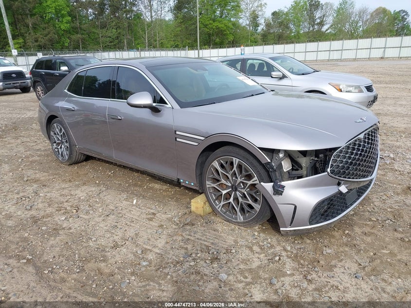 2024 Genesis G90 VIN KMTFC4SD5RU038064 IAAI salvage auction — FRONT END, Wait Title, sold $25,200 on 2026-07-13 (photo 1)