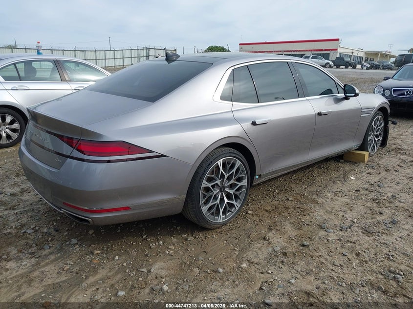 2024 Genesis G90 VIN KMTFC4SD5RU038064 IAAI salvage auction — FRONT END, Wait Title, sold $25,200 on 2026-07-13 (photo 4)