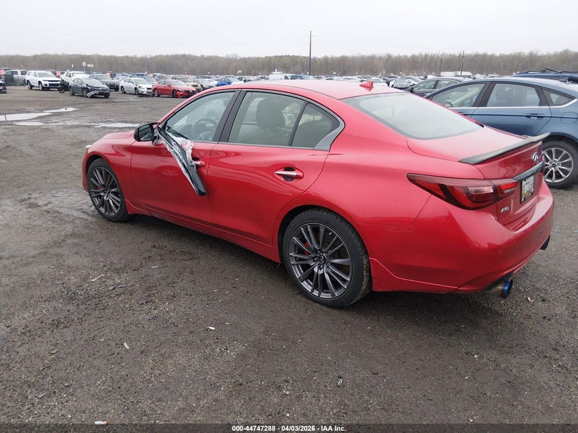 2021 Infiniti Q50 VIN JN1FV7DR8MM880024 IAAI salvage auction — UNKNOWN, Wait Title, sold $10,200 on 2026-07-24 (photo 3)