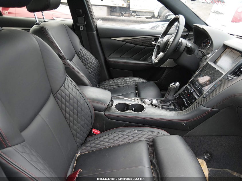 2021 Infiniti Q50 VIN JN1FV7DR8MM880024 IAAI salvage auction — UNKNOWN, Wait Title, sold $10,200 on 2026-07-24 (photo 5)