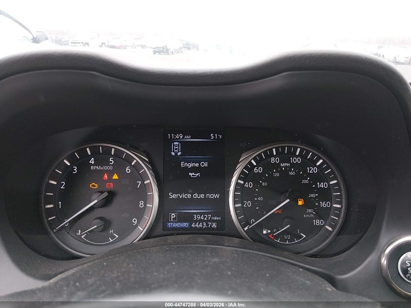 2021 Infiniti Q50 VIN JN1FV7DR8MM880024 IAAI salvage auction — UNKNOWN, Wait Title, sold $10,200 on 2026-07-24 (photo 7)