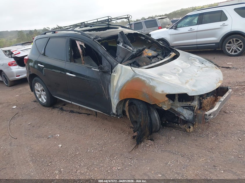 2012 Nissan Murano VIN JN8AZ1MU7CW119327 IAAI salvage auction — Burn Interior, Salvage (Alabama), sold $25 on 2026-07-29 (photo 1)