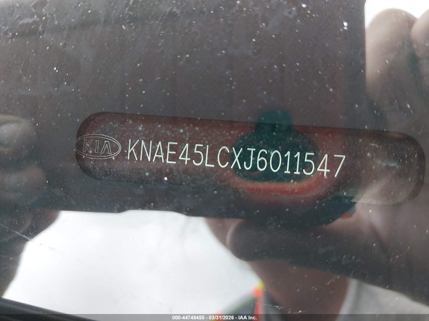 2018 Kia Stinger VIN KNAE45LCXJ6011547 IAAI salvage auction — LEFT SIDE, Salvage (Mississippi), sold $3,300 on 2026-07-29 (photo 9)