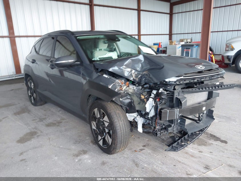 2024 Hyundai Kona VIN KM8HC3AB8RU182446 IAAI salvage auction — RIGHT FRONT, Wait Title, sold $3,750 on 2026-07-15 (photo 1)