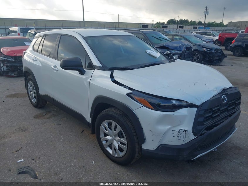 2026 Toyota Corolla cross VIN 7MUAAAAG3TV160965 IAAI salvage auction — FRONT END, Original (Texas), sold $10,150 on 2026-07-15 (photo 1)