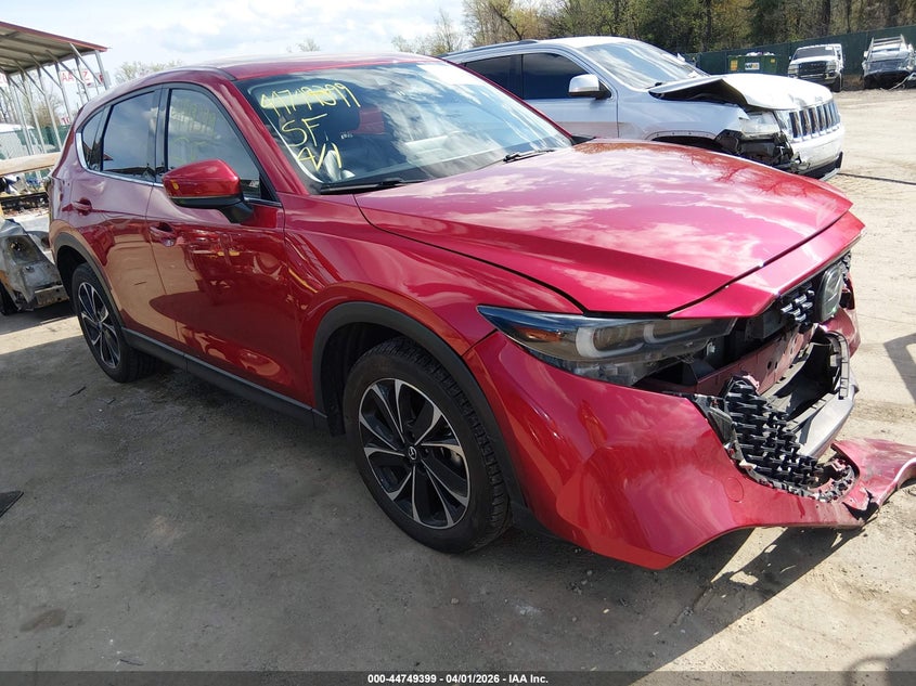 2022 Mazda Cx-5 VIN JM3KFBDM7N0636090 IAAI salvage auction — FRONT END, Wait Title, sold $7,700 on 2026-07-09 (photo 1)