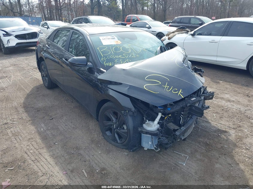 2023 Hyundai Elantra VIN KMHLM4AG7PU380313 IAAI salvage auction — BIO HAZARD, Salvage (Idaho), sold $400 on 2026-07-28 (photo 1)