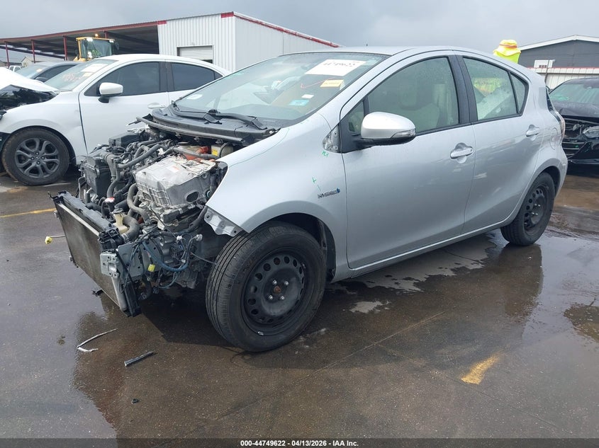 2016 Toyota Prius c VIN JTDKDTB30G1120973 IAAI salvage auction — FRONT END, Original (Texas), sold $1,350 on 2026-07-14 (photo 2)