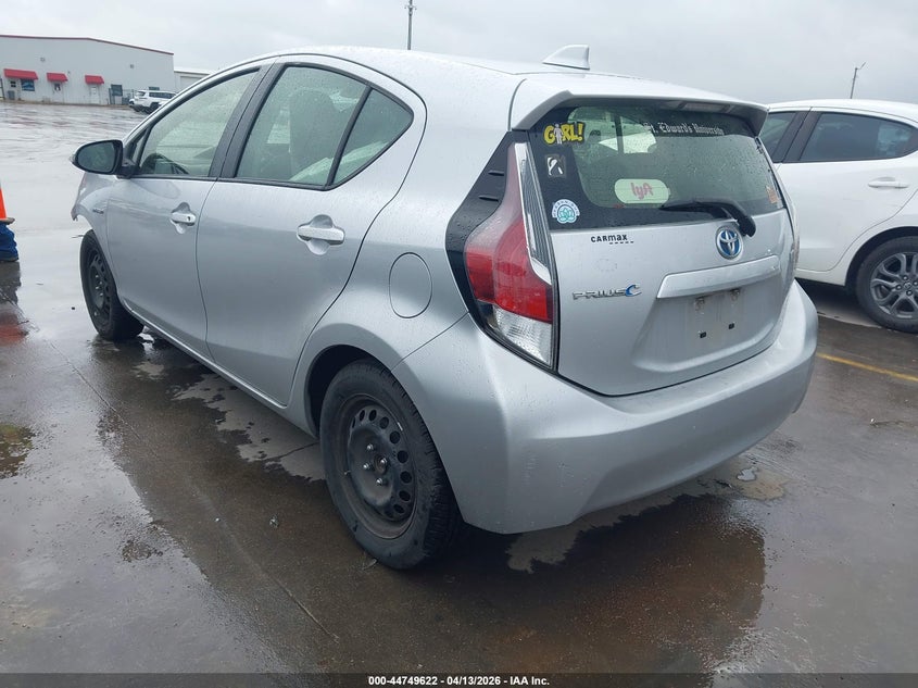 2016 Toyota Prius c VIN JTDKDTB30G1120973 IAAI salvage auction — FRONT END, Original (Texas), sold $1,350 on 2026-07-14 (photo 3)