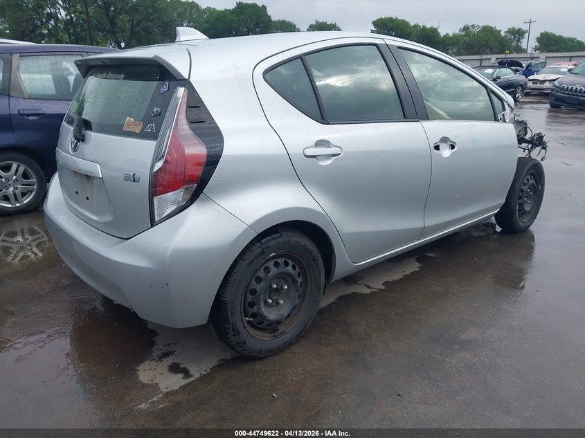 2016 Toyota Prius c VIN JTDKDTB30G1120973 IAAI salvage auction — FRONT END, Original (Texas), sold $1,350 on 2026-07-14 (photo 4)