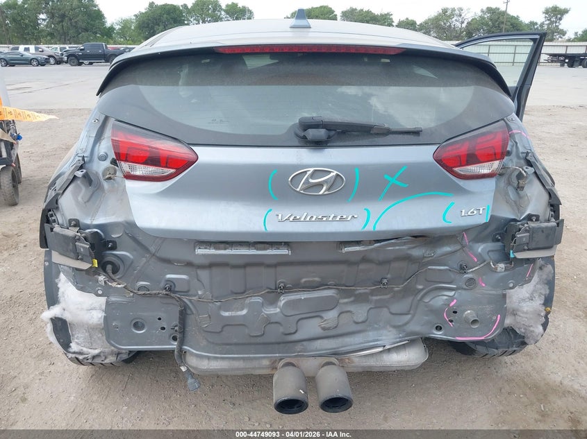 2021 Hyundai Veloster VIN KMHTH6AB0MU032711 IAAI salvage auction — REAR END, Original (Texas), sold $3,850 on 2026-07-14 (photo 6)