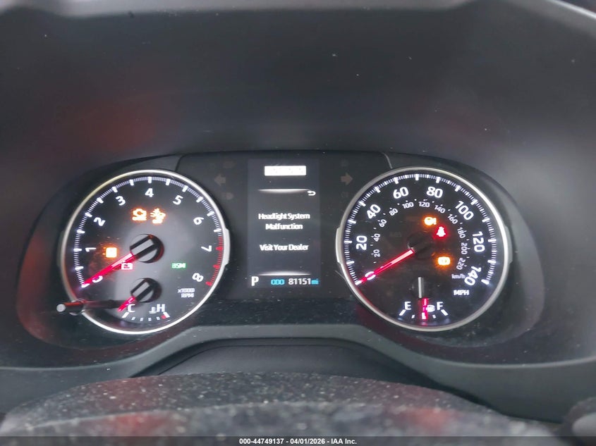 2019 Toyota Rav 4 VIN JTMP1RFV7KD012791 IAAI salvage auction — FRONT END, Original (Kentucky), sold $8,750 on 2026-07-14 (photo 7)