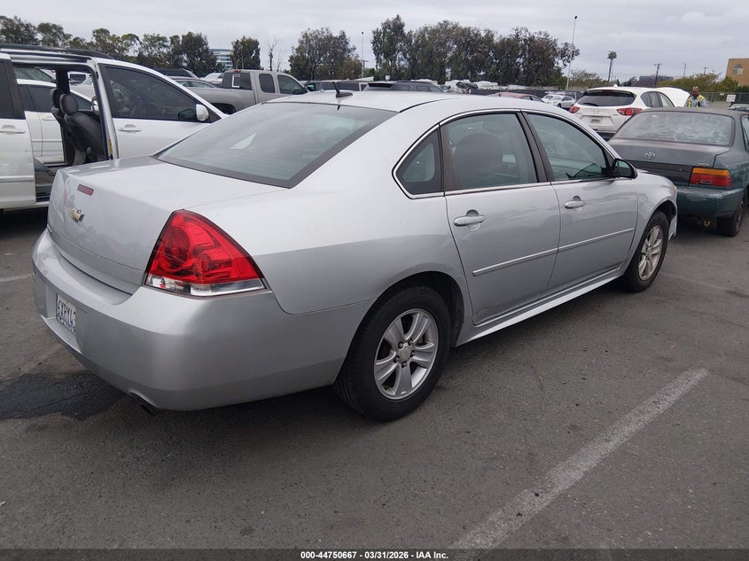 2012 Chevrolet Impala VIN 2G1WA5E39C1184153 IAAI salvage auction — RIGHT FRONT, Wait Title, sold $300 on 2026-07-09 (photo 4)