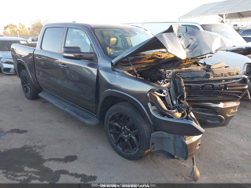 2022 Ram 1500 VIN 1C6SRFJT6NN118484 IAAI salvage auction — FRONT & REAR, Wait Title, sold $5,800 on 2026-07-22 (photo 1)