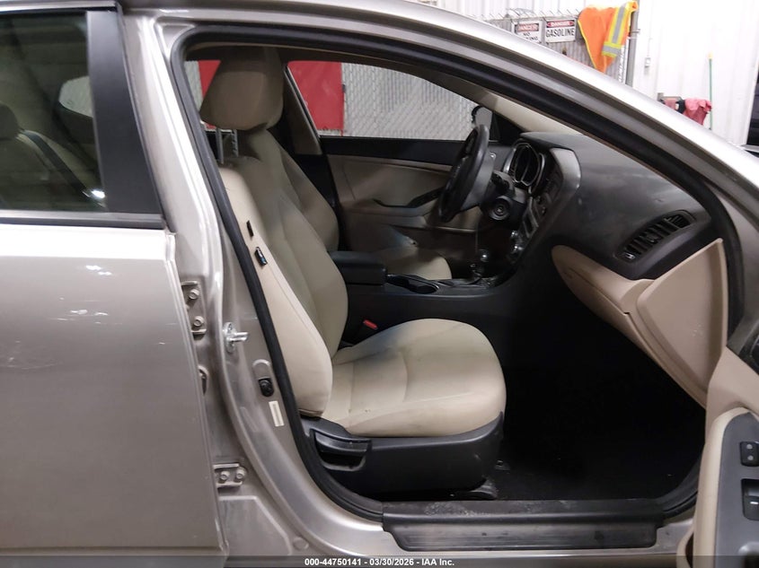 2015 Kia Optima VIN 5XXGM4A71FG448843 IAAI salvage auction — LEFT FRONT, Wait Title, sold $775 on 2026-07-14 (photo 5)