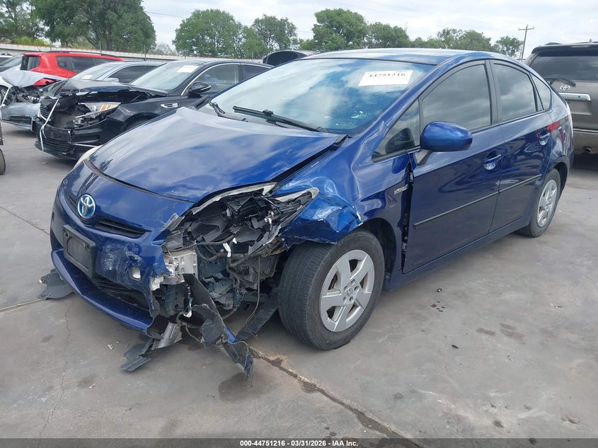 2011 Toyota Prius VIN JTDKN3DU1B5369934 IAAI salvage auction — LEFT FRONT, Original (Texas), sold $475 on 2026-07-07 (photo 2)
