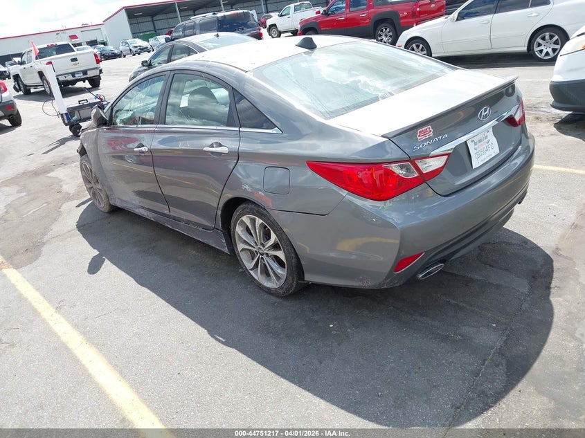 2014 Hyundai Sonata VIN 5NPEC4AC5EH882029 IAAI salvage auction — FRONT END, Wait Title, sold $850 on 2026-07-08 (photo 3)