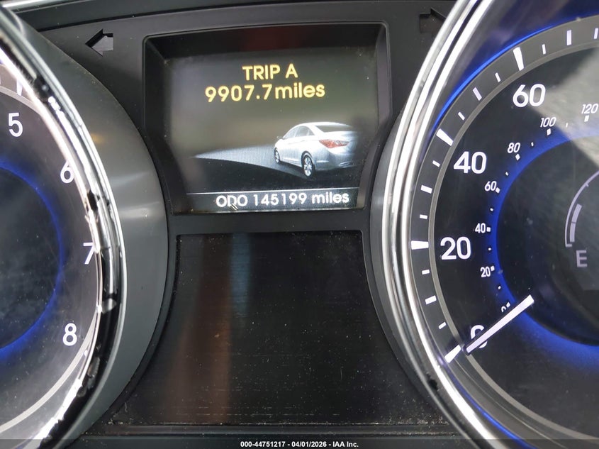 2014 Hyundai Sonata VIN 5NPEC4AC5EH882029 IAAI salvage auction — FRONT END, Wait Title, sold $850 on 2026-07-08 (photo 7)