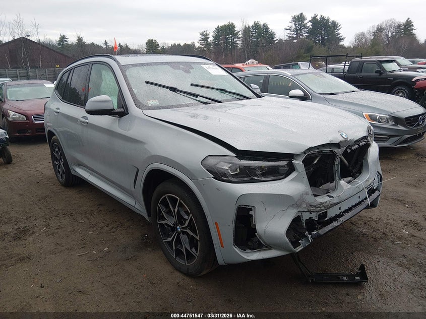 2022 BMW X3 VIN 5UX53DP06N9J07596 — IAAI salvage auction photo