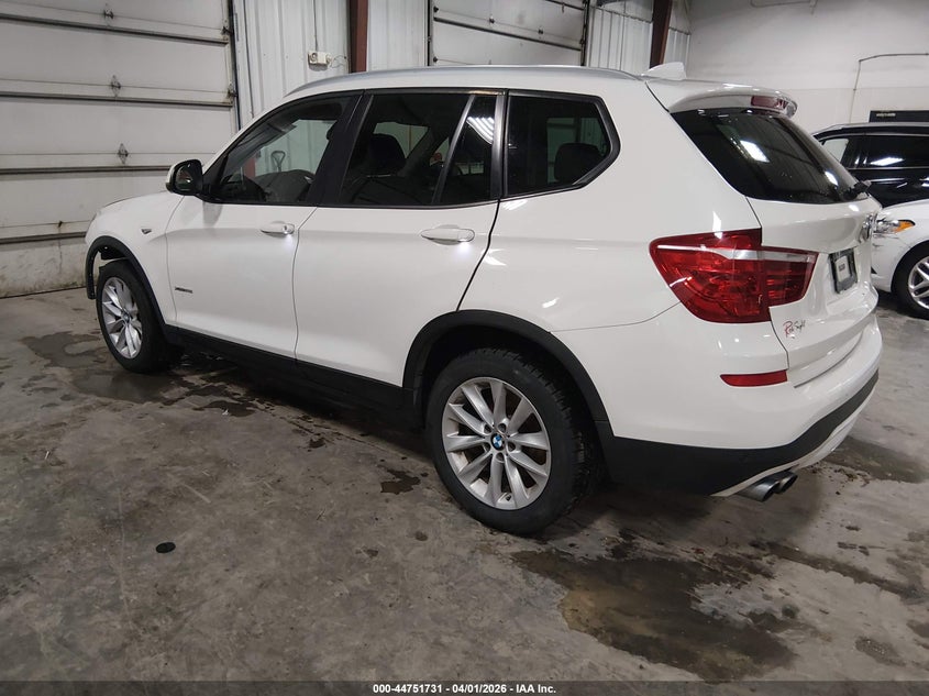 2017 BMW X3 VIN 5UXWX9C5XH0T06019 IAAI salvage auction — FRONT END, Salvage (Iowa), sold $1,000 on 2026-07-28 (photo 3)
