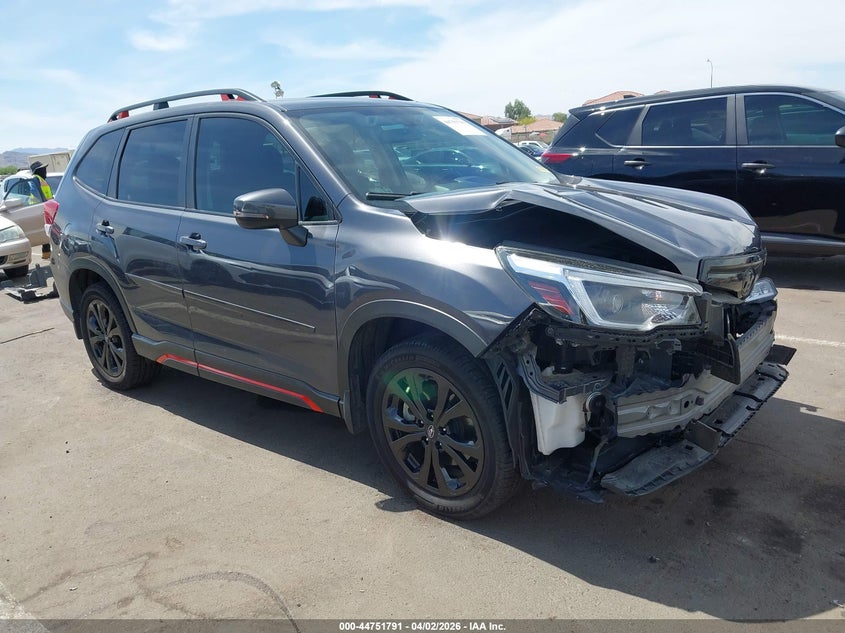 2021 Subaru Forester VIN JF2SKARC6MH540631 IAAI salvage auction — LEFT FRONT, Wait Title, sold $6,750 on 2026-07-07 (photo 1)
