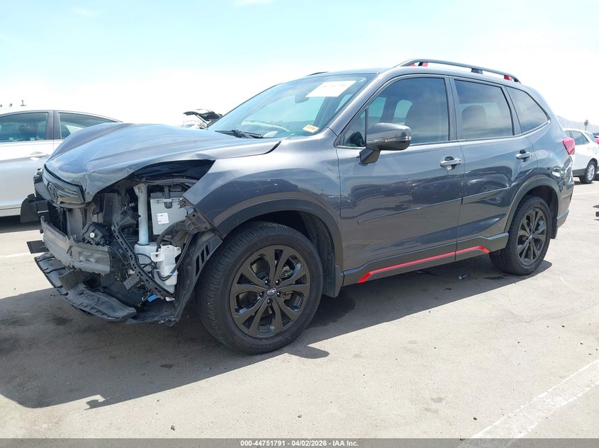 2021 Subaru Forester VIN JF2SKARC6MH540631 IAAI salvage auction — LEFT FRONT, Wait Title, sold $6,750 on 2026-07-07 (photo 2)