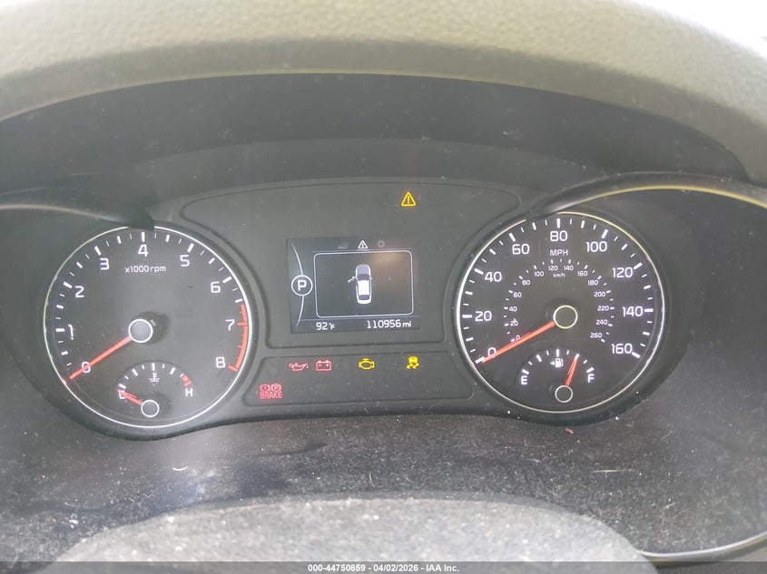2016 Kia Optima VIN 5XXGT4L38GG100827 IAAI salvage auction — FRONT END, Wait Title, sold $750 on 2026-07-08 (photo 7)