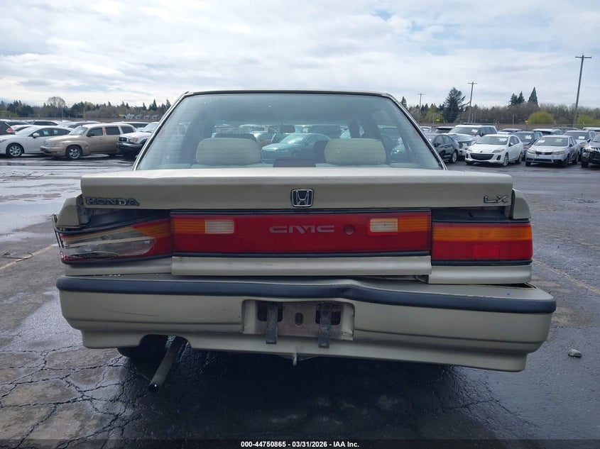 1991 Honda Civic VIN JHMED3659MS011506 IAAI salvage auction — REAR END, Salvage (Oregon), sold $25 on 2026-07-30 (photo 6)