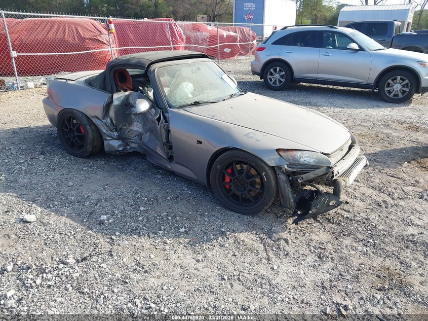 2004 Honda S2000 VIN JHMAP21474T002361 IAAI salvage auction — FRONT END, Salvage (Georgia), sold $8,800 on 2026-07-16 (photo 1)