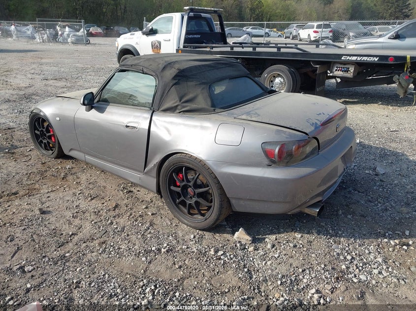 2004 Honda S2000 VIN JHMAP21474T002361 IAAI salvage auction — FRONT END, Salvage (Georgia), sold $8,800 on 2026-07-16 (photo 3)