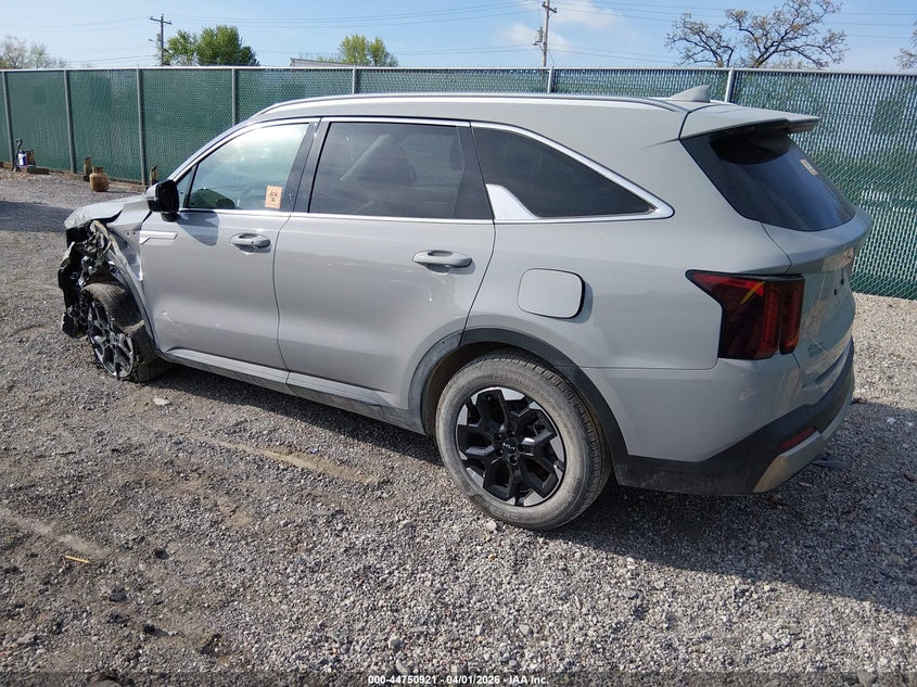 2025 Kia Sorento VIN 5XYRL4JCXSG371596 IAAI salvage auction — BIOHAZARD/CHEMICAL, Wait Title, sold $12,100 on 2026-07-19 (photo 3)
