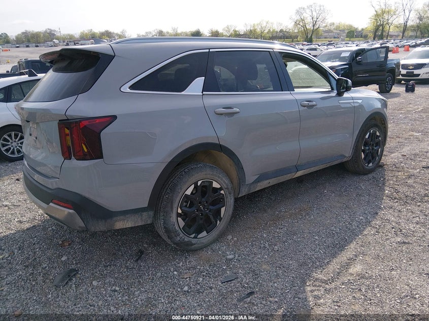 2025 Kia Sorento VIN 5XYRL4JCXSG371596 IAAI salvage auction — BIOHAZARD/CHEMICAL, Wait Title, sold $12,100 on 2026-07-19 (photo 4)