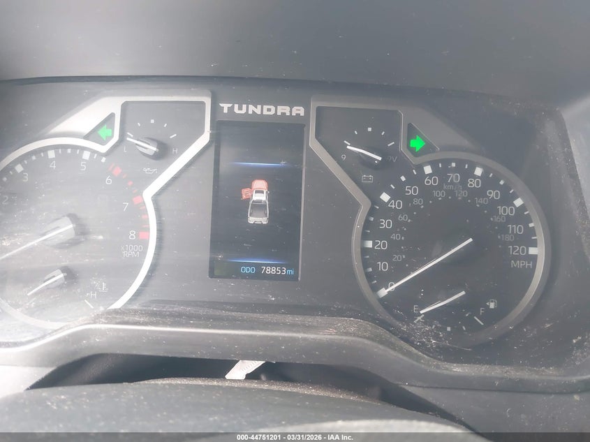 2024 Toyota Tundra VIN 5TFLA5DB5RX159488 IAAI salvage auction — FRONT END, Original (Texas), sold $15,850 on 2026-07-13 (photo 7)