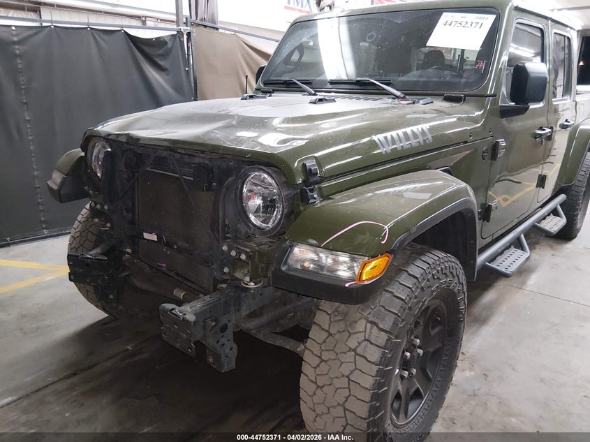 2021 Jeep Gladiator VIN 1C6HJTAG8ML618840 IAAI salvage auction — FRONT END, Wait Title, sold $15,100 on 2026-07-12 (photo 6)