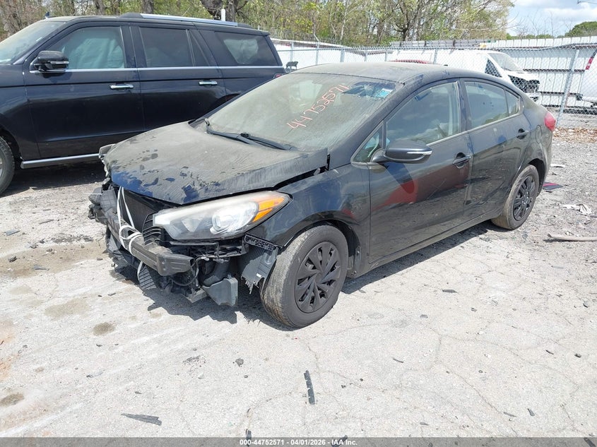 2016 Kia Forte VIN KNAFX4A67G5541394 IAAI salvage auction — FRONT END, Salvage (Georgia), sold $450 on 2026-08-02 (photo 2)