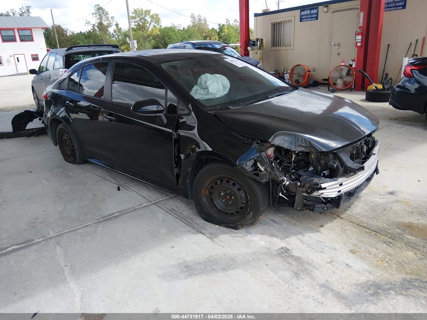 2022 Toyota Corolla VIN JTDEAMDE9NJ049490 IAAI salvage auction — FRONT END, Wait Title, sold $25 on 2026-07-21 (photo 1)