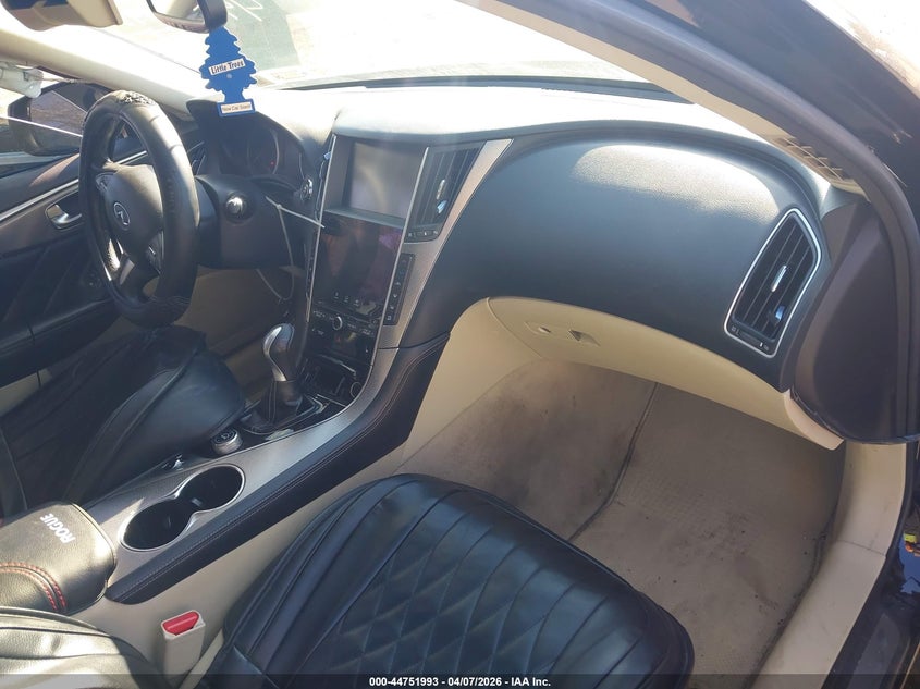 2015 Infiniti Q50 VIN JN1BV7AR2FM421710 IAAI salvage auction — LEFT SIDE, Wait Title, sold $1,050 on 2026-07-14 (photo 5)