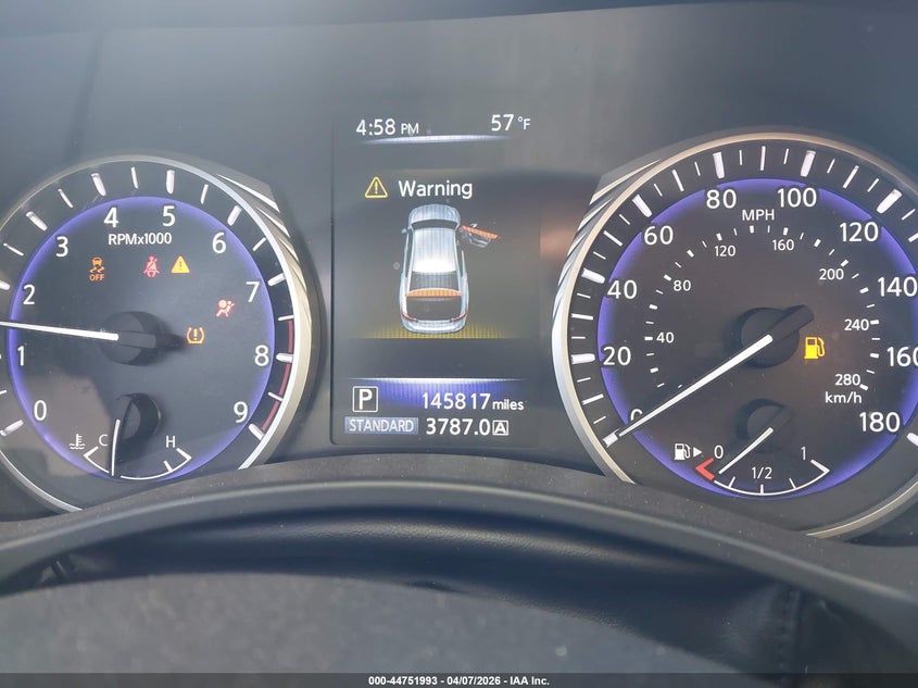2015 Infiniti Q50 VIN JN1BV7AR2FM421710 IAAI salvage auction — LEFT SIDE, Wait Title, sold $1,050 on 2026-07-14 (photo 7)