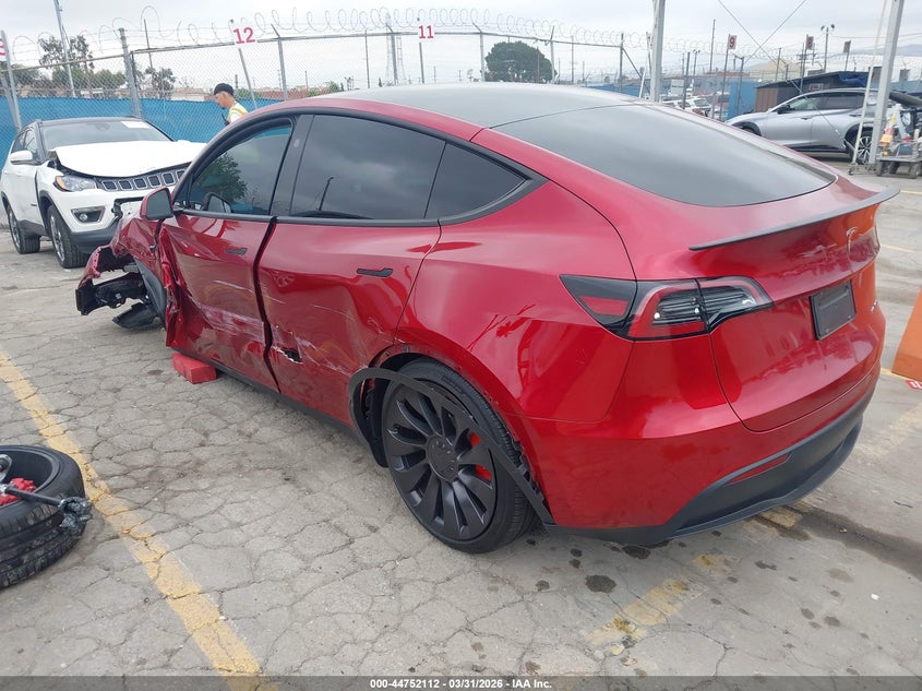 2024 Tesla Model y VIN 7SAYGDEF9RF160544 IAAI salvage auction — LEFT FRONT, Wait Title, sold $13,750 on 2026-07-15 (photo 3)