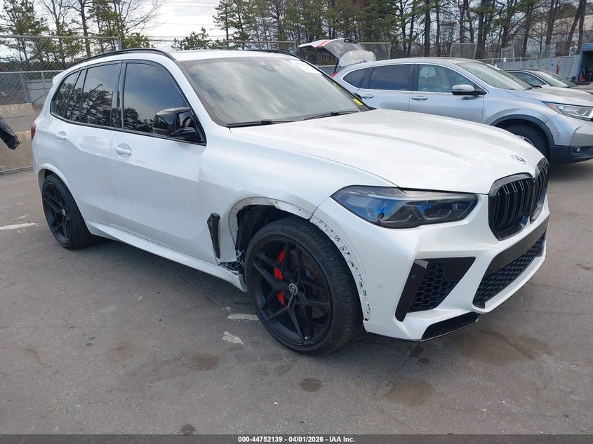 2022 BMW X5 m VIN 5YMJU0C05N9N31421 IAAI salvage auction — RIGHT FRONT, Wait Title, sold $41,600 on 2026-07-14 (photo 1)