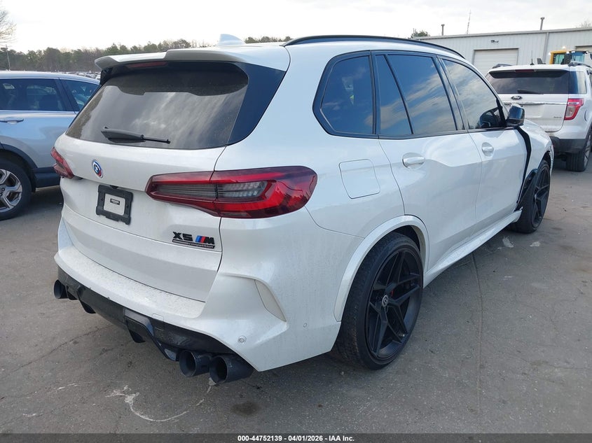 2022 BMW X5 m VIN 5YMJU0C05N9N31421 IAAI salvage auction — RIGHT FRONT, Wait Title, sold $41,600 on 2026-07-14 (photo 4)
