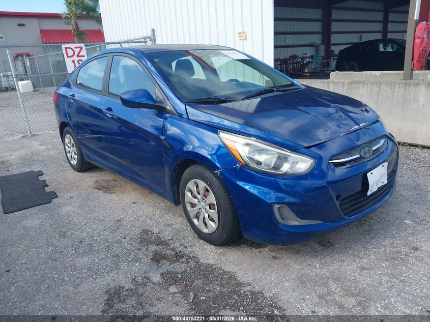 2016 Hyundai Accent VIN KMHCT4AE7GU983473 IAAI salvage auction — FRONT & REAR, Salvage (Texas), sold $700 on 2026-07-13 (photo 1)