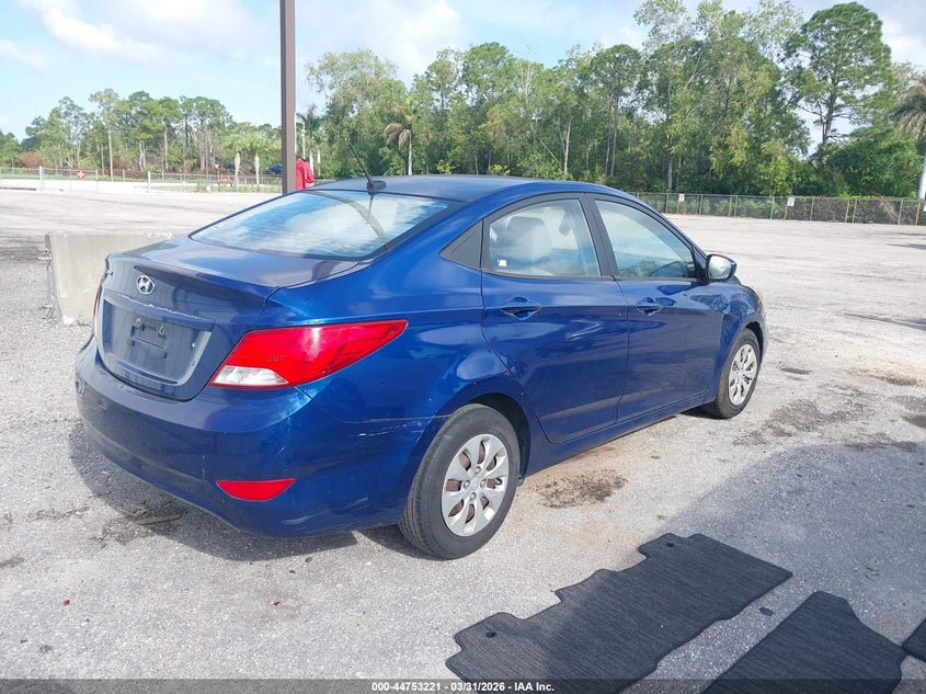 2016 Hyundai Accent VIN KMHCT4AE7GU983473 IAAI salvage auction — FRONT & REAR, Salvage (Texas), sold $700 on 2026-07-13 (photo 4)