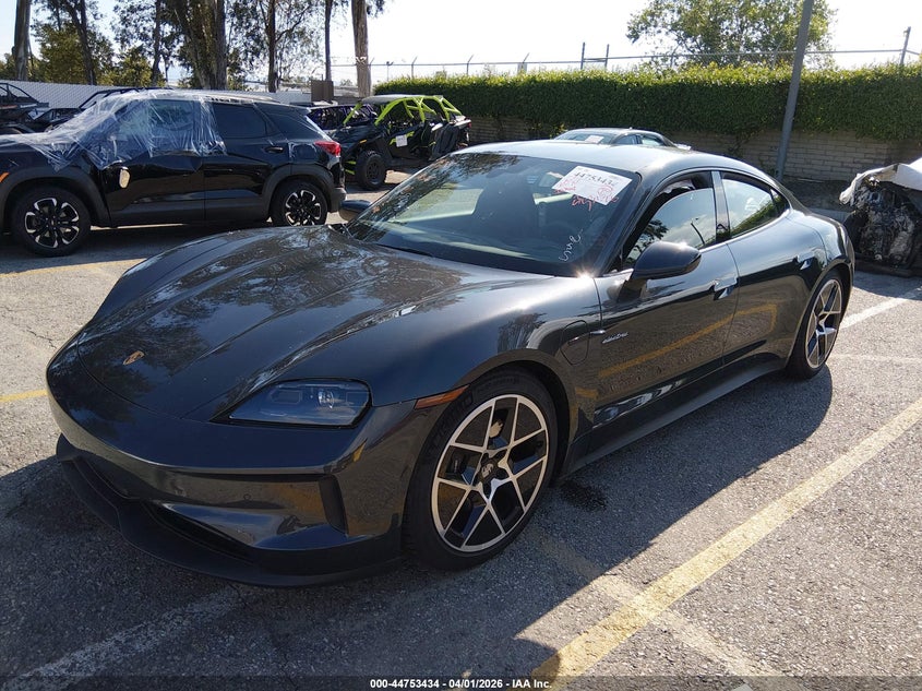 2025 Porsche Taycan VIN WP0AA2Y16SSA12271 IAAI salvage auction — RIGHT SIDE, Wait Title, sold $10,100 on 2026-07-21 (photo 2)