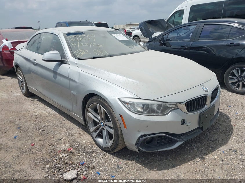 2016 BMW 4er VIN WBA3T3C52G5A41577 IAAI salvage auction — REAR END, Wait Title, sold $2,975 on 2026-07-29 (photo 1)