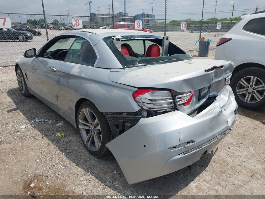 2016 BMW 4er VIN WBA3T3C52G5A41577 IAAI salvage auction — REAR END, Wait Title, sold $2,975 on 2026-07-29 (photo 3)