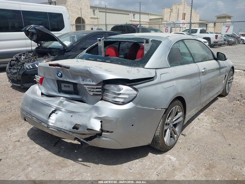 2016 BMW 4er VIN WBA3T3C52G5A41577 IAAI salvage auction — REAR END, Wait Title, sold $2,975 on 2026-07-29 (photo 4)